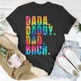 Fathers Day 2023 Dada Daddy Dad Bruh Tie Dye Dad Jokes Mens Unisex T-Shirt Unique Gifts