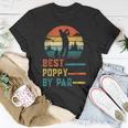 Fathers Day Best Poppy By Par Golf Gifts For Dad Grandpa Unisex T-Shirt Unique Gifts