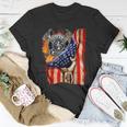 Firefighter American Flag Pride Hand Fire Service Lover Gift Unisex T-Shirt Unique Gifts