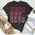 Funny Fathers Day Best Dad Ever Vintage Daughter Dada Unisex T-Shirt Funny Gifts