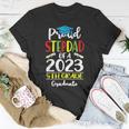 Funny Proud Stepdad Of A Class Of 2023 5Th Grade Graduate Unisex T-Shirt Unique Gifts