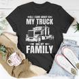 Funny Trucker Gifts Men Truck Driver Husband Semi Trailer Unisex T-Shirt Funny Gifts