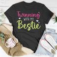 Funny Twin Matching Twins Day Friend Twinning With My Bestie Unisex T-Shirt Funny Gifts