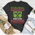 Ugly Christmas Sweater Kitchen Ace Pickleball Player T-Shirt Unique Gifts