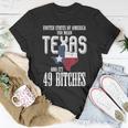 Funny Usa Flag United States Of America Texas Texas Funny Designs Gifts And Merchandise Funny Gifts Unisex T-Shirt Unique Gifts