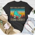 Funny Vintage Retro Best Roller Derby Dad Ever Fathers Day Gift For Mens Gift For Women Unisex T-Shirt Unique Gifts