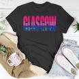 Glasgow Bisexual Flag Pride Support City Unisex T-Shirt Unique Gifts