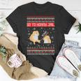 Go To Horny Jail Ugly Christmas Sweater Bonk Meme T-Shirt Unique Gifts