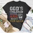 Gods Children Are Not For Sale Retro Unisex T-Shirt Unique Gifts