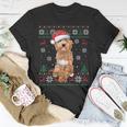 Goldendoodle Christmas Ugly Sweater Dog Lover Xmas T-Shirt Unique Gifts