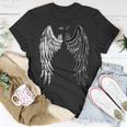 Half Angel Half Devil Back Of Distressed Wing T-Shirt Unique Gifts
