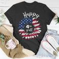 Happy 4Th Of July Vintage Sunflower American Flag Patriotic Patriotic Funny Gifts Unisex T-Shirt Unique Gifts