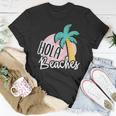 Hola Beaches Palm Tree Beach Summer Vacation T-Shirt Unique Gifts