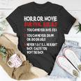 Horror Movie Rules 80S Horror Movie 80S T-Shirt Unique Gifts
