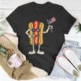 Hot Dog American Flag July 4Th Patriotic Bbq Cookout Funny Unisex T-Shirt Unique Gifts