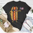 Hotdog Sunglasses American Flag Usa Funny 4Th Of July Fourth Unisex T-Shirt Unique Gifts