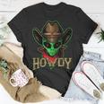 Howdy Alien Cowboy Funny Halloween Costume Space Lover Unisex T-Shirt Funny Gifts