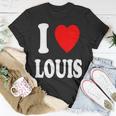 I Heart Love Louis Cute Matching Couple Spouse Unisex T-Shirt Funny Gifts