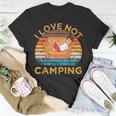 Indoorsy Girls I Love Not Camping Vintage Homebody Mom Girl Unisex T-Shirt Unique Gifts