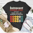 Introvert Horror Story Antisocial Vintage Geek Geek T-Shirt Unique Gifts