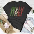 Italia Italian Flag In Letters T-Shirt Unique Gifts
