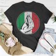 Italy Italian Funny Hand Gesture Flag Pride Fan Soccer Gift Unisex T-Shirt Unique Gifts