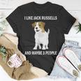 I Like Jack Russells Dog Owner Pets Lover T-Shirt Unique Gifts