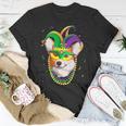 Jester Welsh Corgi Dog Mask Beads Fat Tuesday Parade Kids Unisex T-Shirt Unique Gifts