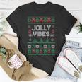 Jolly Vibes Ugly Sweater Jolly Christmas Happy Holidays T-Shirt Unique Gifts