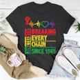 Junenth Breaking Every Chain Since 1865 African Freedom Unisex T-Shirt Funny Gifts
