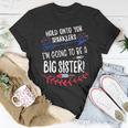Kids Big Sister Sparkler 4Th Of July Pregnancy Announcement Unisex T-Shirt Unique Gifts