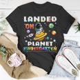 Landed On Planet Kindergarten Astronaut Gamer Space Lover T-Shirt Funny Gifts