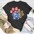 Leopard American Flag Hearts 4Th Of July Dog Paw Print Cute Unisex T-Shirt Unique Gifts