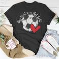 Leopard My Heart Is On That Field Soccer Game Day Vibes Unisex T-Shirt Unique Gifts