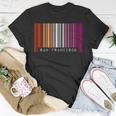 Lesbian Gay Barcode Pride San Francisco California Queer Unisex T-Shirt Unique Gifts
