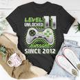 Level 11 Unlocked Awesome 2012 Video Game 11Th Birthday Boy T-Shirt Unique Gifts