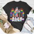 Lgbtq Ally For Gay Pride Month Transgender Flag Distressed Unisex T-Shirt Unique Gifts