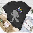 Lgbtq Straight Alliance Pride Flag On Straight Gay Ally Unisex T-Shirt Funny Gifts