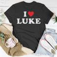 I Love Luke I Heart Luke T-Shirt Unique Gifts