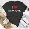 I Love New York With A Red Heart T-Shirt Unique Gifts