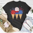 Memorial Day 4Th Of July Patriotic Ice Cream Cones Popsicle Unisex T-Shirt Unique Gifts