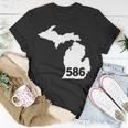 Michigan 586 Area Code T-Shirt Unique Gifts