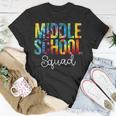 Middle School Squad Tie Dye Appreciation Day Back To School T-shirt Personalized Gifts
