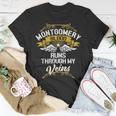 Montgomery Blood Runs Through My Veins T-Shirt Personalized Gifts