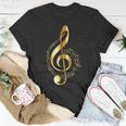 Music Note Gold Treble Clef Musical Symbol For Musicians T-Shirt Unique Gifts
