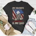 My Favorite Veteran Is My Dad Father Veterans Day 1 Unisex T-Shirt Unique Gifts