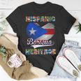 National Hispanic Heritage Month Puerto Rico Flag Boricua T-Shirt Funny Gifts