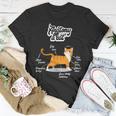 Orange Tabby Cat Anatomy Of A Cat Cute Present T-Shirt Unique Gifts