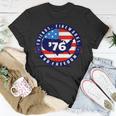 Patriotic 4Th Of July Graphic Art American Flag Fireworks Unisex T-Shirt Unique Gifts