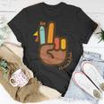Peace Love Turkey Thankful Turkey Hand Sign Thanksgiving T-Shirt Funny Gifts